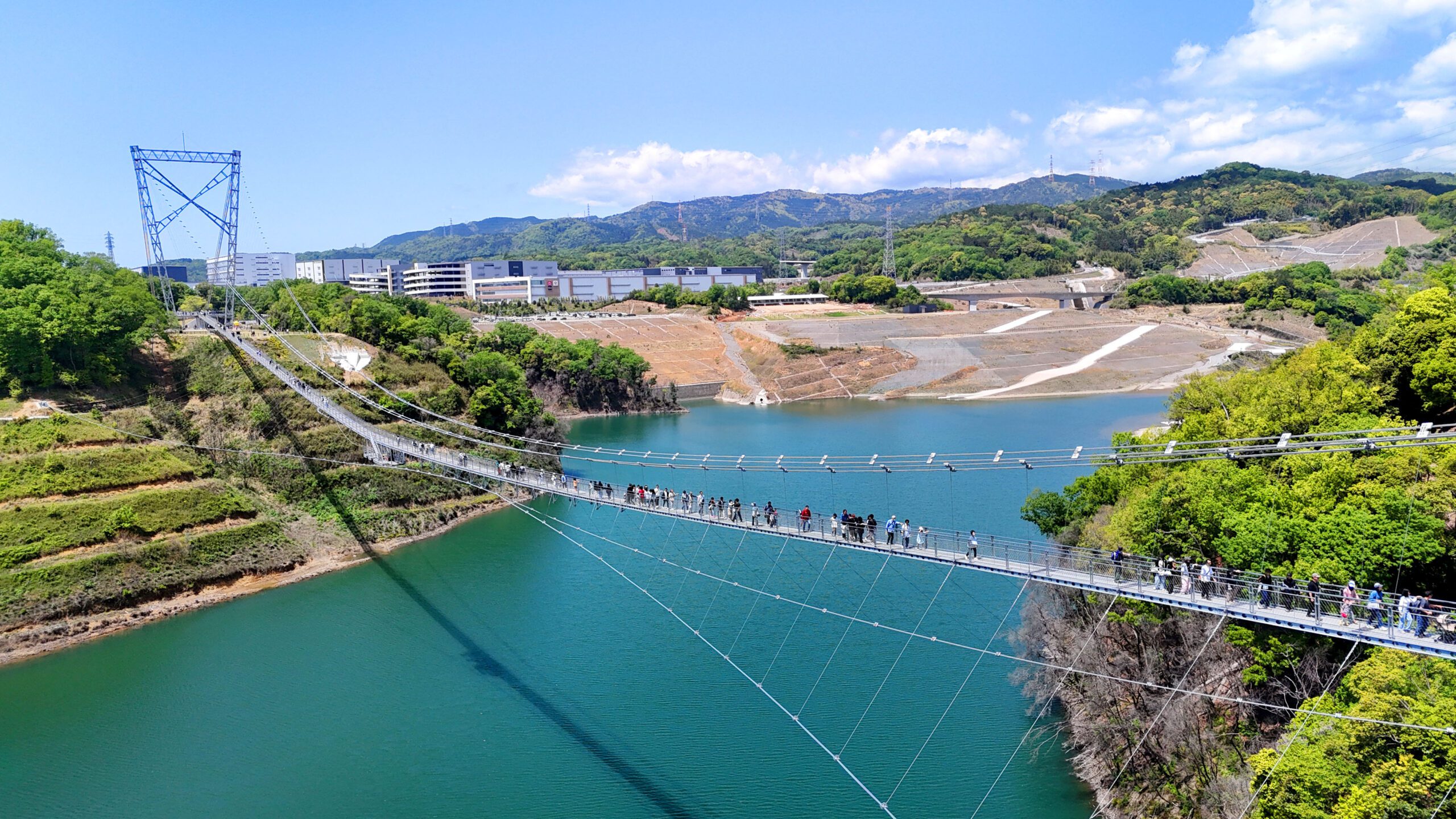 People on gravitate osaka bridge