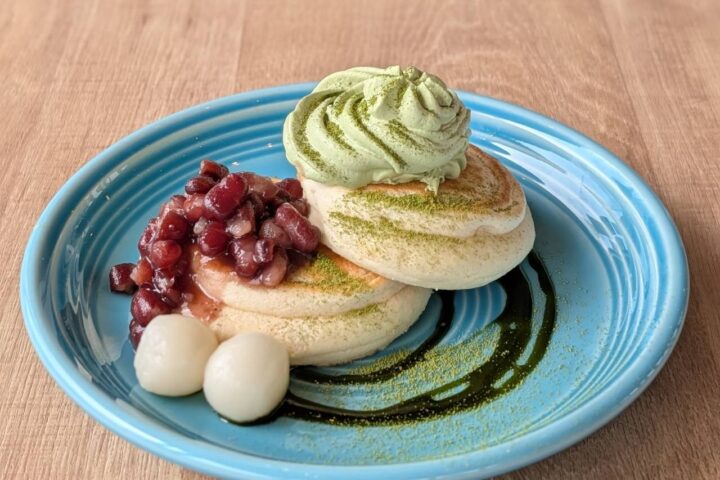 抹茶のパンケーキ ドリンクセット